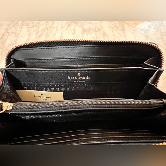 Kate Spade | Pebble Leather Wallet | Black - Picture 3 of 3